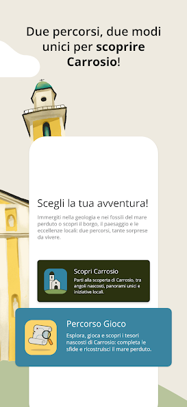 Schermata dell'app Carrosio